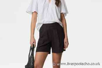 Marks & Spencer's 'perfect' £19.50 linen holiday shorts 'disguise the tummy'