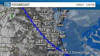 Friday afternoon could bring 30-degree temperature difference across Hampton Roads. Here's why.