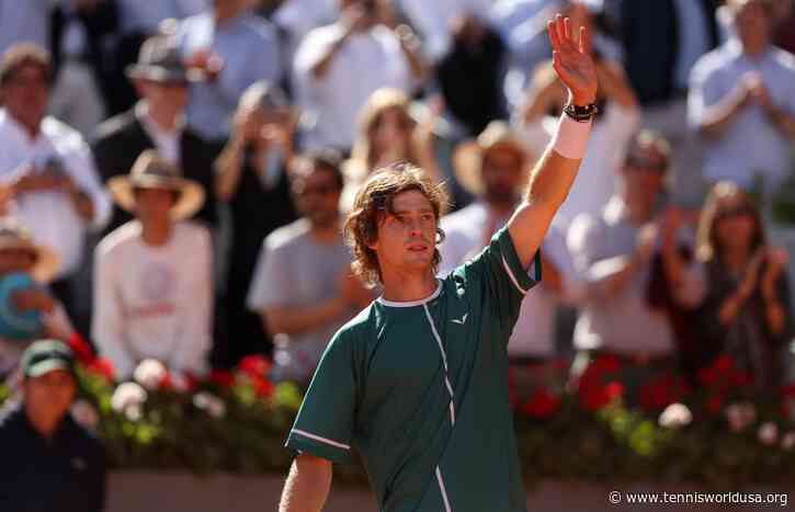 Andrey Rublev sprints past Taylor Fritz, reaches Madrid final