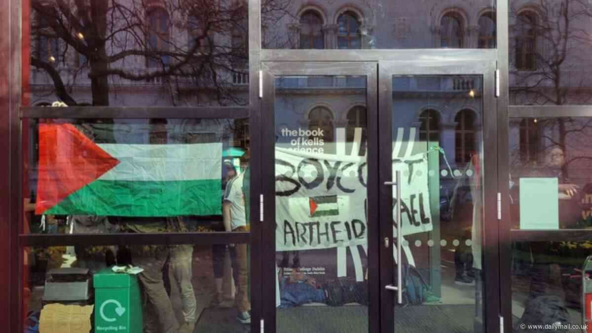 Students' union is fined £180,000 over pro-Palestine protests which blocked visitor access to the historic Book of Kells