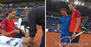 Daniil Medvedev retires injured from Madrid Open after claiming he 'cannot move'