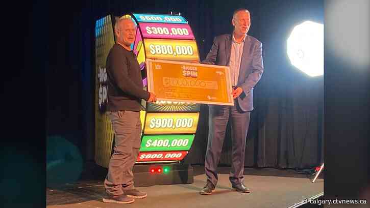 Calgary-area man wins $1 million on The Bigger Spin
