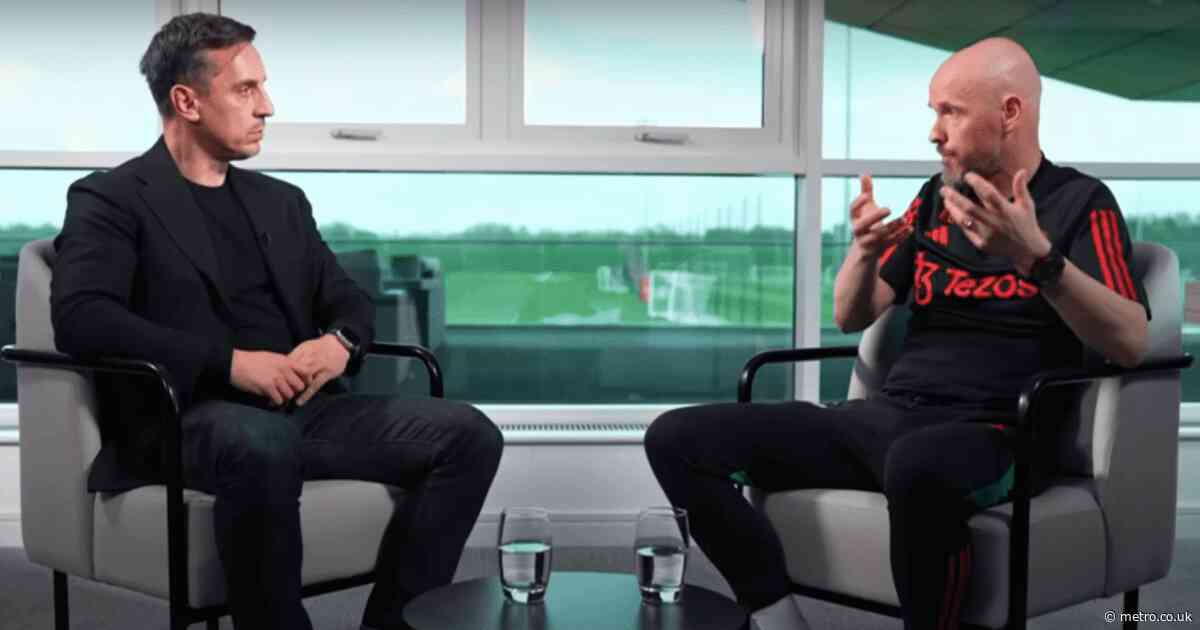 Gary Neville reveals what Erik ten Hag said ‘off-camera’ over Man Utd problem