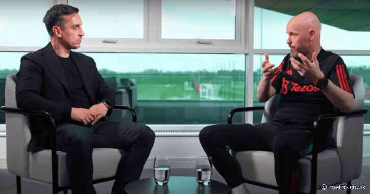 Gary Neville reveals what Erik ten Hag said ‘off-camera’ over Man Utd problem