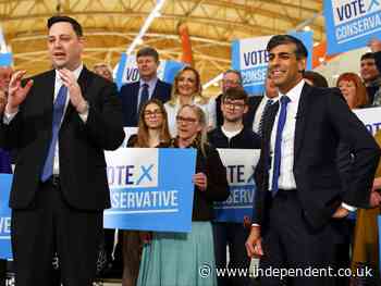 Rishi Sunak on the rack as losses point to general election wipeout