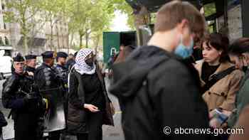 French police peacefully remove pro-Palestinian students occupying a university building in Paris