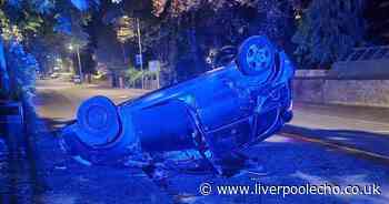 Man can "still hear partner's screams" after their car flipped and smashed to pieces