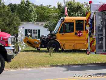 Johnston County school bus involved in crash near Webb Mill road