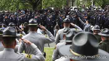 Hundreds of Charlotte cops turn out for funeral of one of four officers killed in shootout with Terry Clark Hughes