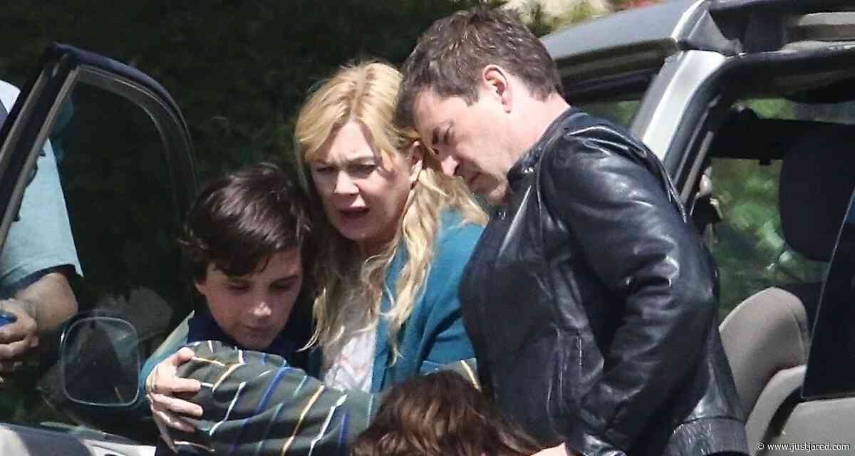 Ellen Pompeo & Mark Duplass Film Car Crash Scene for New Hulu Series 'Orphan'