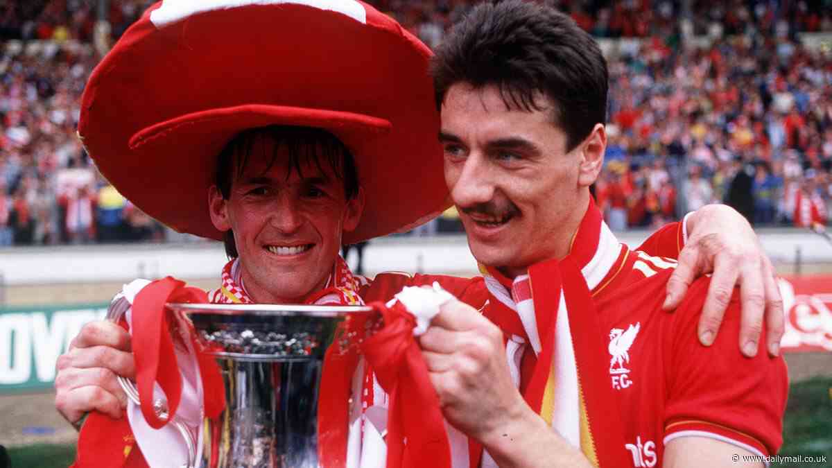 MY FAVOURITE SHIRT WITH IAN RUSH: I dreamed of scoring a goal in the FA Final so netting twice to secure the double made the day so special