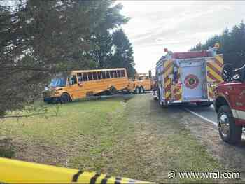 Johnston County school bus involved in hit-and-run crash near Webb Mill road