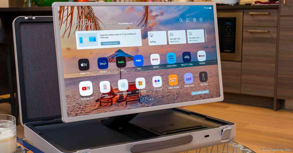 LG’s quirky briefcase TV is nearly matching its best price to date