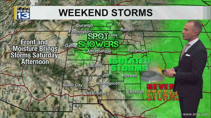 Thunderstorms develop Saturday in parts of New Mexico