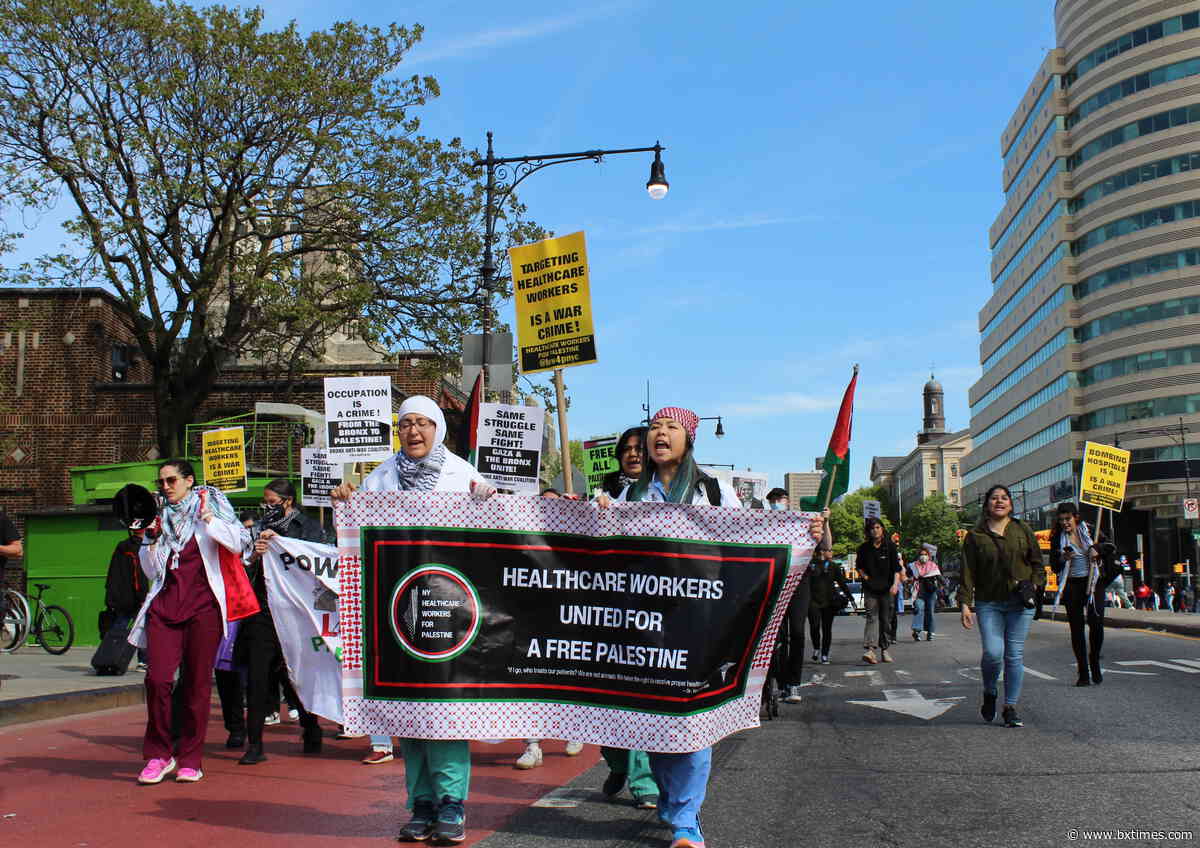 Bronx rally for Gaza draws dozens amid continued campus protests citywide