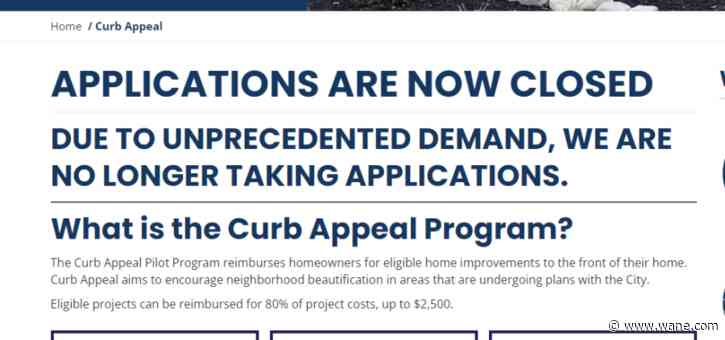 Curb appeal program shut down due to popularity