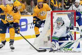 CP NewsAlert: Canucks eliminate Predators to set up second-round date with Oilers