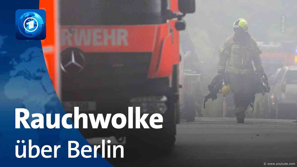 Brand in Lichterfelde: Berliner Feuerwehr warnte vor Rauchwolke