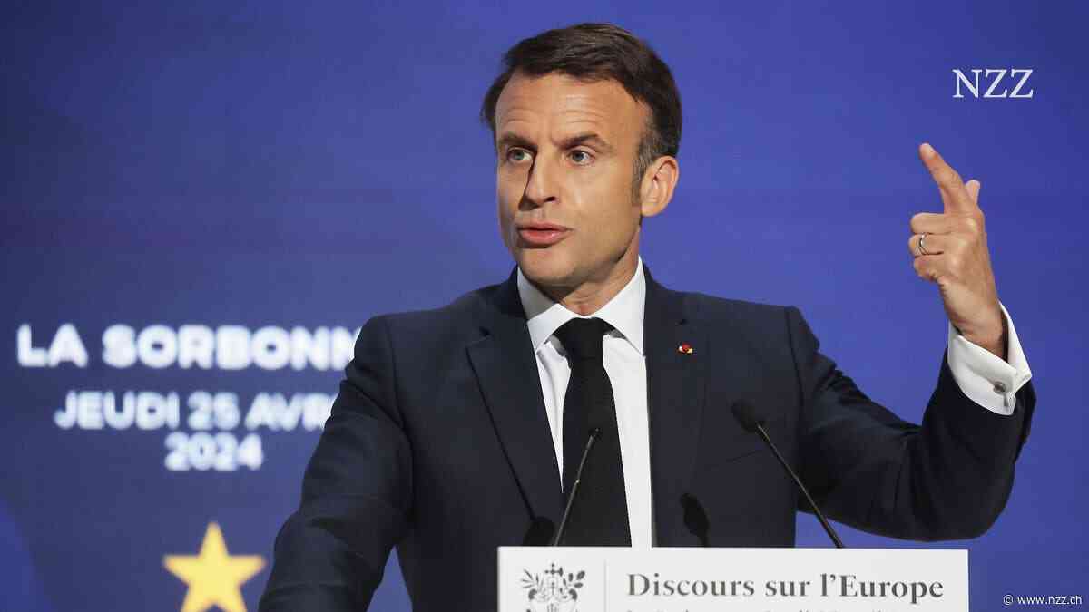 Emmanuel Macron spielt Napoleon und ist bereit, für Europa in die Schlacht zu ziehen