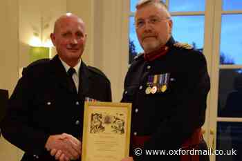 Oxfordshire firefighters awarded for years of service