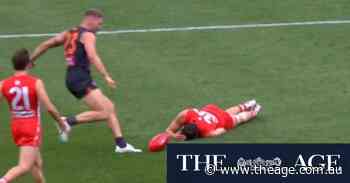 Giant in strife after scary hit on Swan