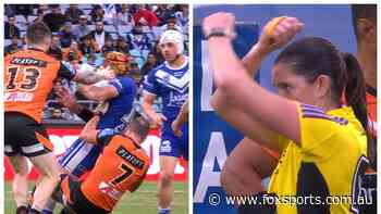 NRL 2024: Aidan Sezer hip drop, no sin bin, confusion, Bulldogs vs. Tigers, Kasey Badger, reaction, rugby league news