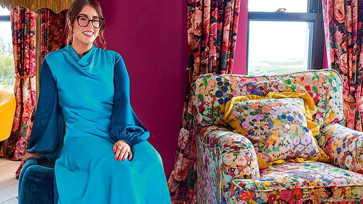 How I spent my parents' savings turning their home into my design fantasy: Interior Design Masters champion Roisin Quinn reveals her technicolour masterpiece including a £2,595 light and £436-a-square-metre tiles