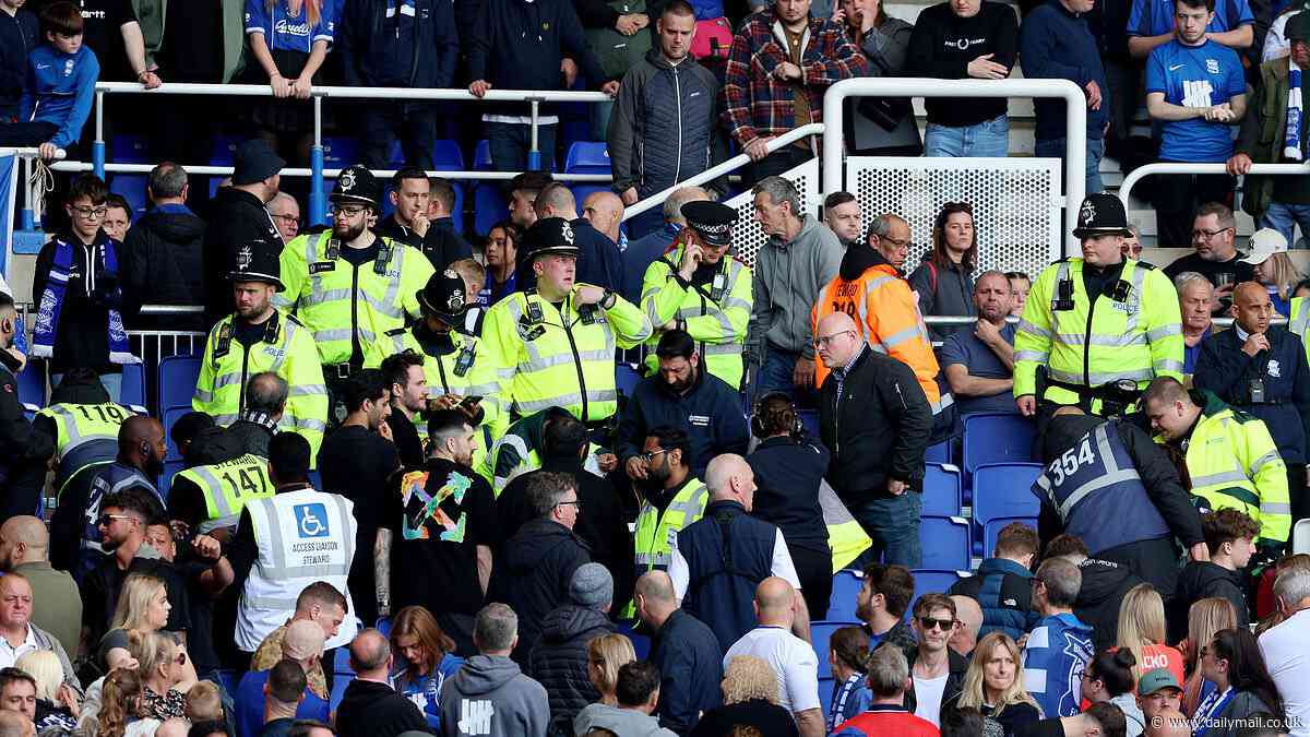 Birmingham's Championship match against Norwich delayed due to a medical emergency in the stands as paramedics step in to help - before final day game resumes