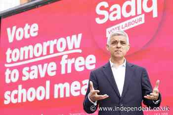 Local elections results – live: Sadiq Khan set to be re-elected as London mayor as Labour declares victory