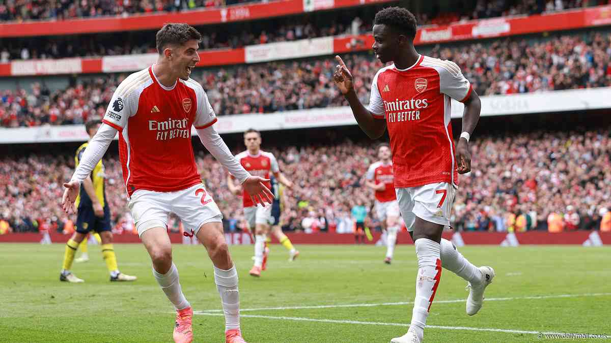 Arsenal 3-0 Bournemouth: Mikel Arteta's men go four points at the top of the Premier League after goals from Bukayo Saka, Leandro Trossard and Declan Rice in a game dominated by two major VAR controversies