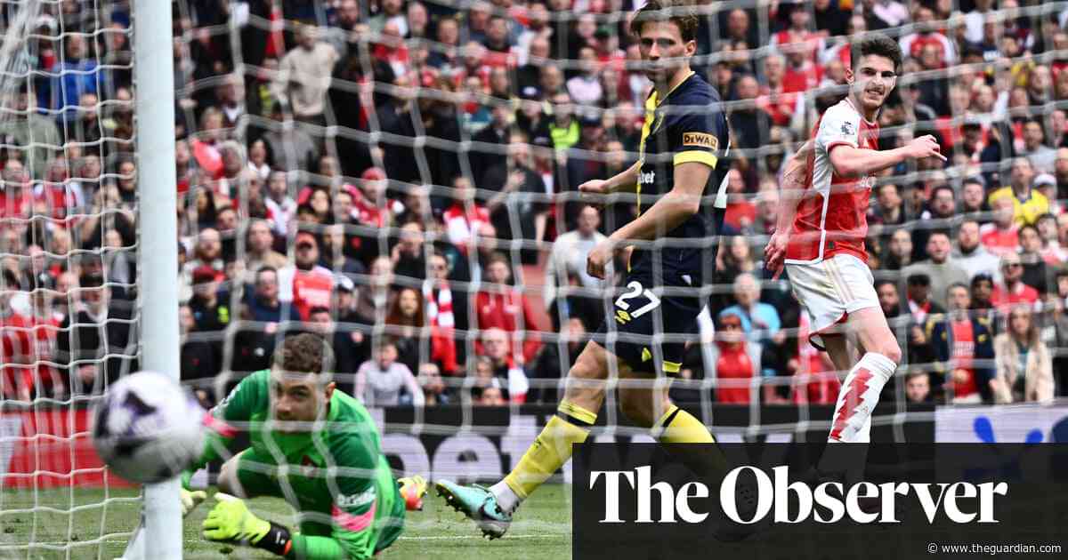 Declan Rice drives Arsenal past Bournemouth to maintain title push