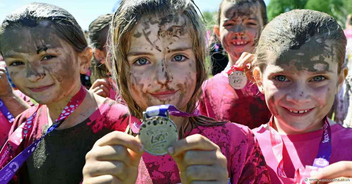 Thousands get pretty muddy at Race for Life event in Cardiff's Bute Park