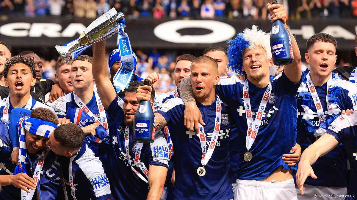 EFL Championship final day RECAP: Ipswich Town are PROMOTED to the Premier League after a 22-year absence - while Leeds settle for the play-offs and Birmingham are RELEGATED to League One
