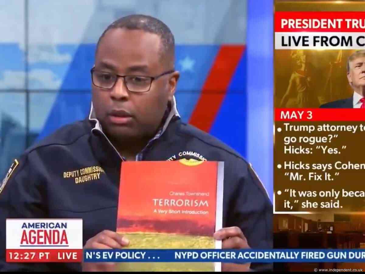 NYPD mocked for displaying textbook on terrorism studies as proof of outside agitators at Columbia
