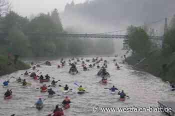 1300 Wassersportler Sonntag auf der Weser unterwegs