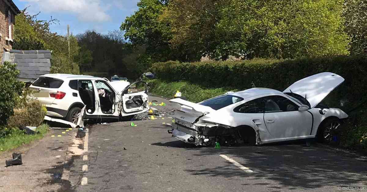 Porsche driver killed after ‘trying to swerve massive pothole’