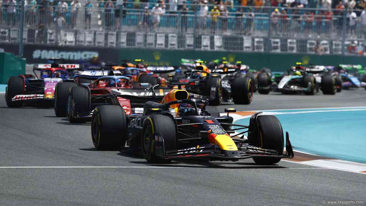 Verstappen holds off Leclerc to win dramatic Miami GP Sprint