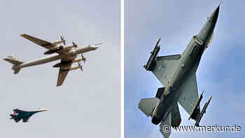 F-16-Kampfjet steigt auf: „Angriffsstaffel“ fängt russische Bomber vor der Haustür der USA ab