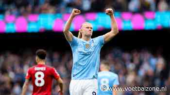 Ontketende Haaland houdt Manchester City met vier goals op titelkoers