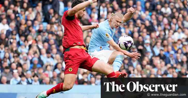 Four-star Haaland shines as Manchester City sink Wolves in title pursuit