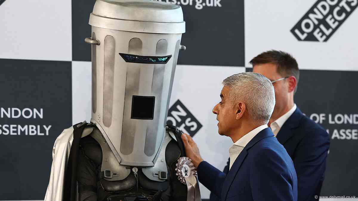 Count Binface is consoled by Sadiq Khan after losing in London mayor elections