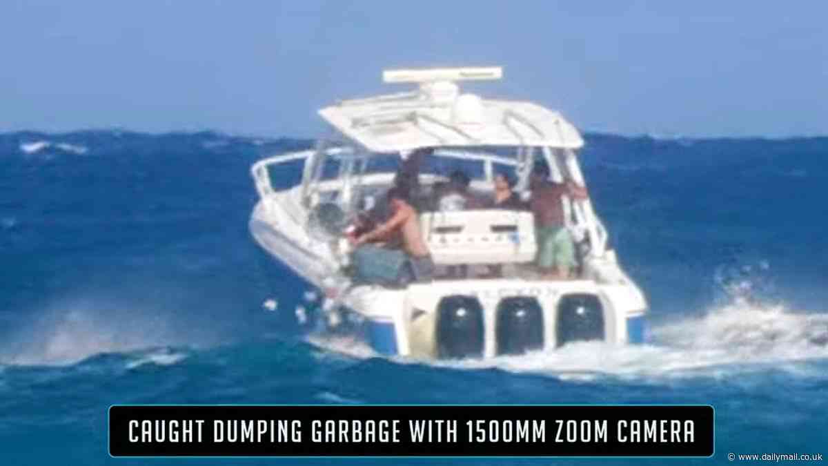 Brazen teens caught dumping trash off Florida party boat turn themselves in after authorities showed up parent's door and now face felony charges