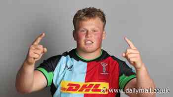 Baby-faced assassin! Harlequins' Fulham-mad prop Fin Baxter shrugs off jibes about his youthful looks as he prepares to take on Toulouse