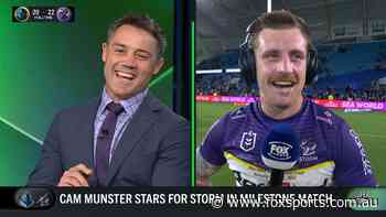 ‘You’ve got me rattled’: Cooper Cronk’s cheeky swipe at ex-teammate Cameron Munster after milestone match