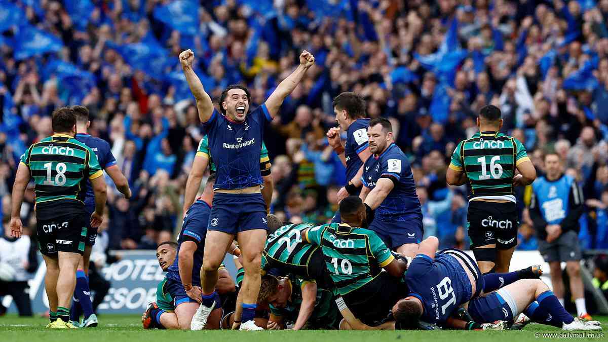 Leinster 20-17 Northampton: James Lowe'S hat-trick secures a Champions Cup final spot for the hosts as brave Saints go down fighting at Croke Park after heroic comeback