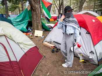 'As long as it takes': University of Ottawa encampment now home to dozens of tents