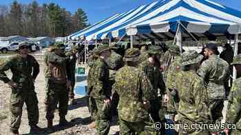 Canadian Armed Forces and first responders team up for training in Wasaga Beach