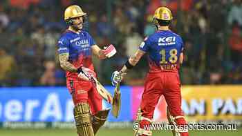 Faf du Plessis and Virat Kohli help Bengaluru stay in IPL playoff race