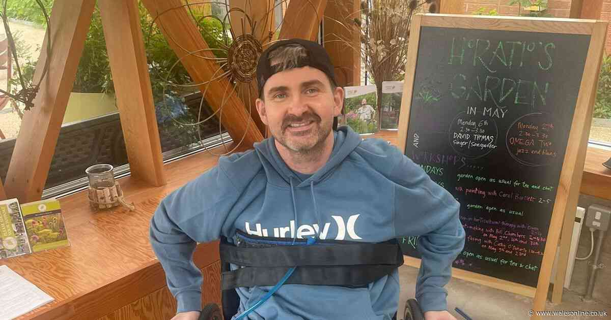 Man's inspirational determination to find a way after freak accident paralysed him