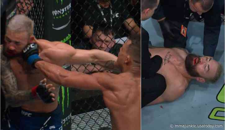 UFC 301 results: Caio Borralho slumps Paul Craig with charging knockout blow